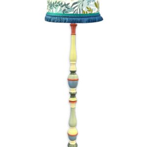 Lampada da terra piantana decorata a mano